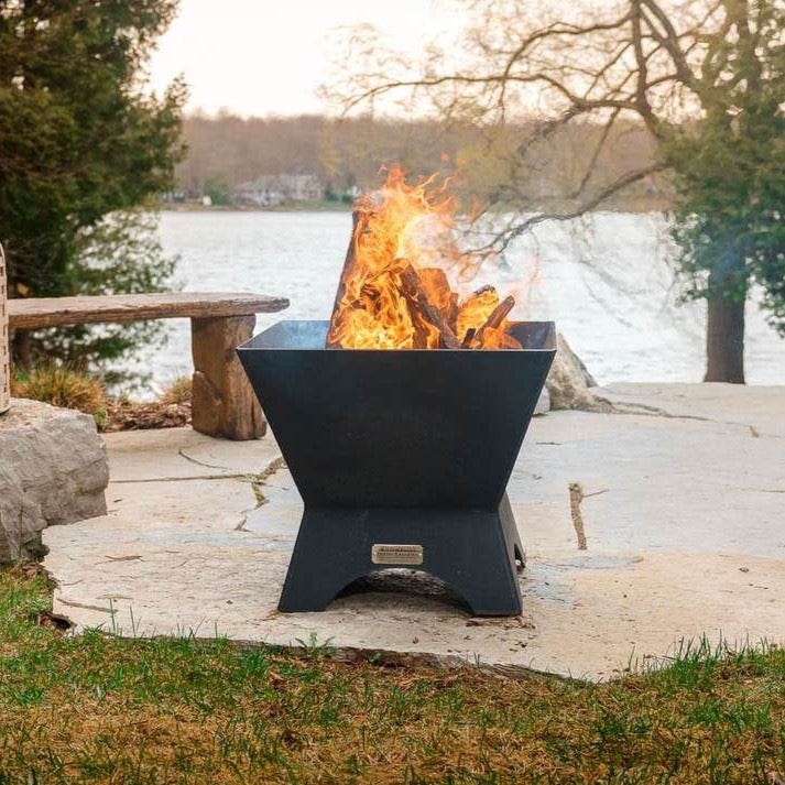 Modern Cube Outdoor Fire Place