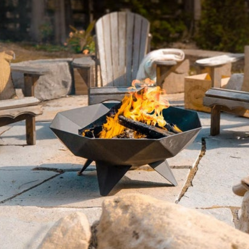 Polygon Bowl Outdoor Fire Pit