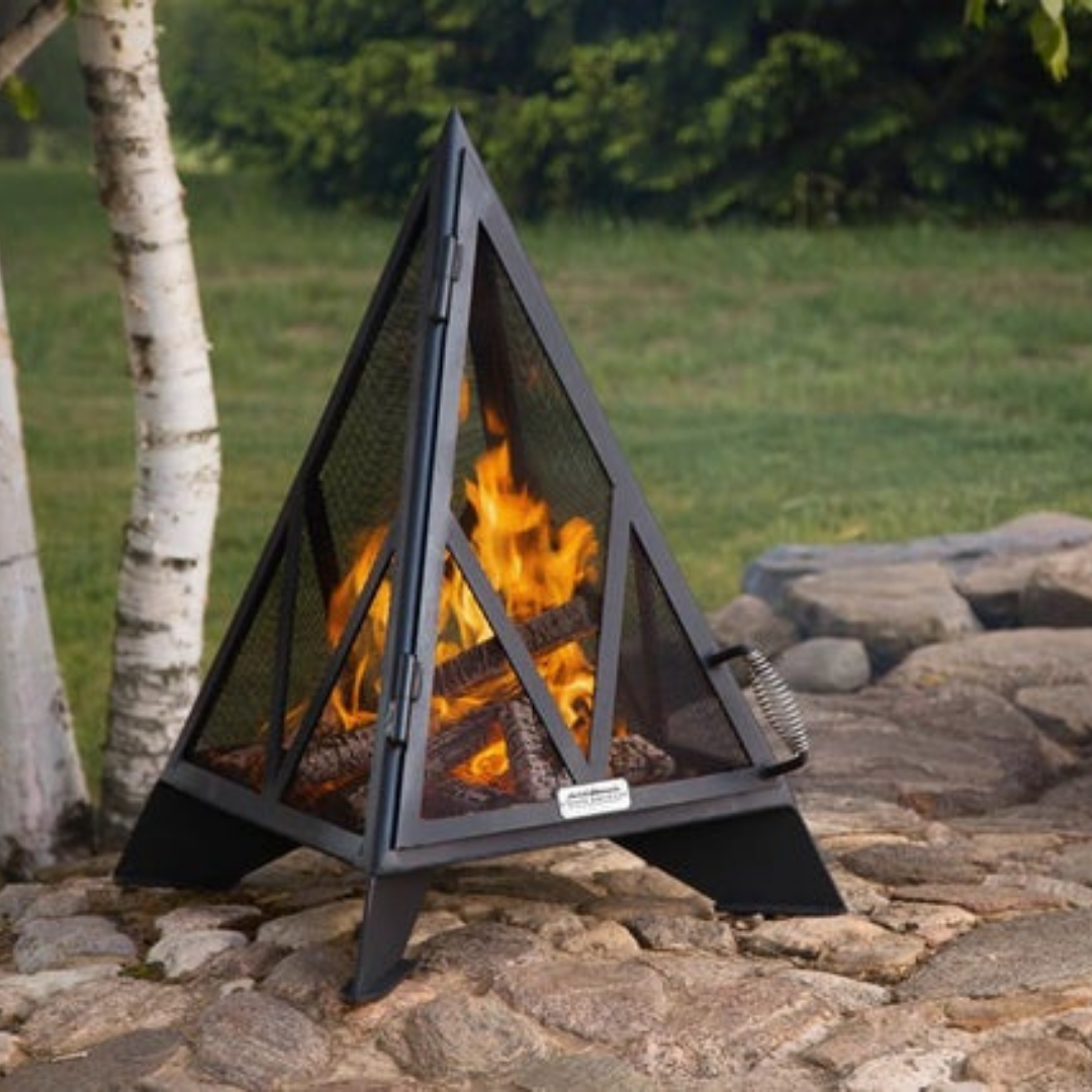 Triangle Fire Pit Collapsible Triangle Fire Pit DXF For CNC Wavy