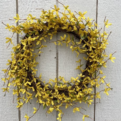 Spring Wreath - Forsythia Twig